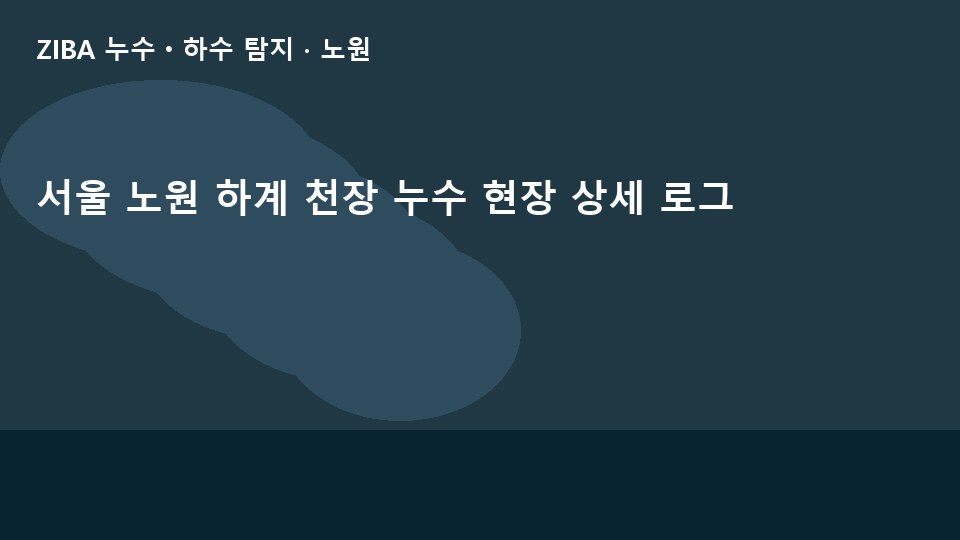 서울 노원 하계 천장 누수 현장 상세 로그